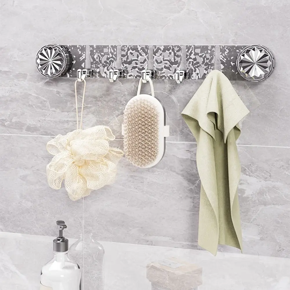 5 Hooks Rotating Suction Cup Hooks Transparent Hidden Design Sundries Storage Hook Waterproof Space-saving Clothes Coat Hooks
5 Hooks Rotating Suction Cup Hooks Transparent Hidden Design Sundries Storage Hook Waterproof Space-saving Clothes Coat Hooks
