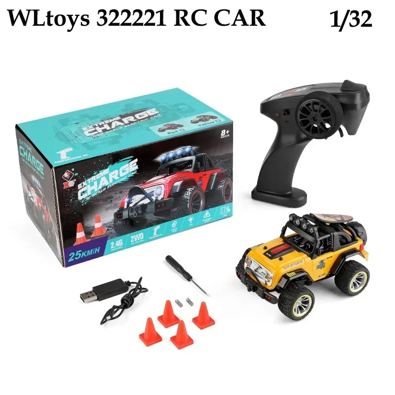 WLtoys 1/32 322221 With Led Lights 2.4G Electric High Speed Off-Road Drift RC Cars For Kids And Adults Gift
WLtoys 1/32 322221 With Led Lights 2.4G Electric High Speed Off-Road Drift RC Cars For Kids And Adults Gift