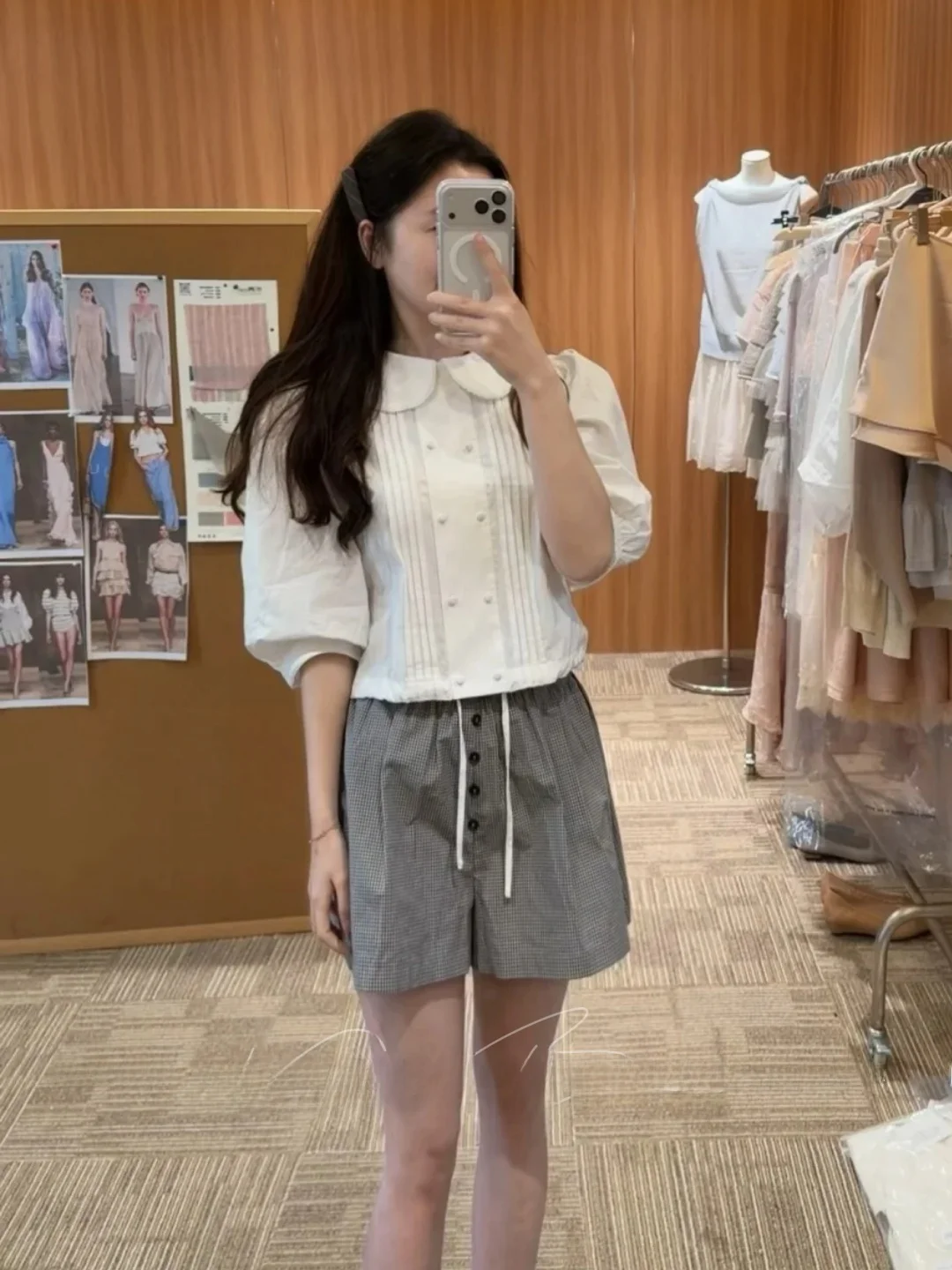Panama Rose Doll Collar Anti-Aging Mid-Sleeve Shirt Grommet Lace Bubble Sleeve Button Loose Top Women's Fashion
Panama Rose Doll Collar Anti-Aging Mid-Sleeve Shirt Grommet Lace Bubble Sleeve Button Loose Top Women's Fashion