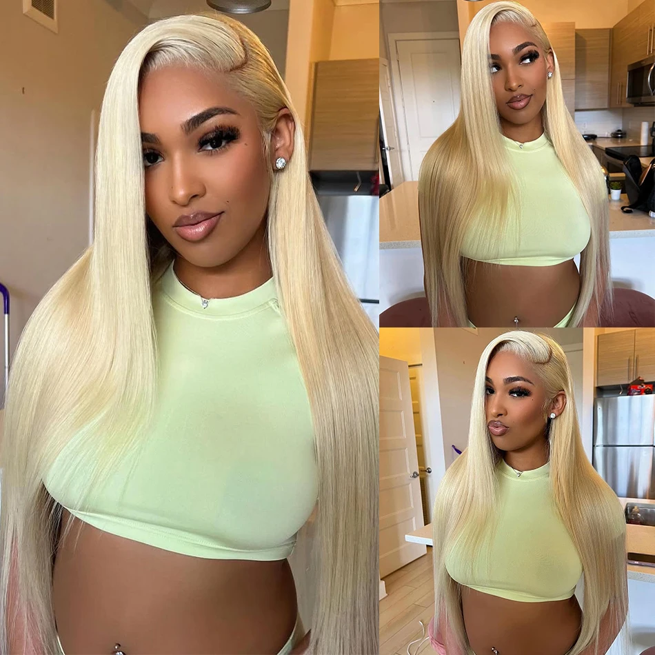613 Blonde Lace Front Human Hair Wigs Straight Blonde 13x4 HD Transparent Lace Frontal Wig 13x6 Lace Frontal Wigs for Women 
613 Blonde Lace Front Human Hair Wigs Straight Blonde 13x4 HD Transparent Lace Frontal Wig 13x6 Lace Frontal Wigs for Women
