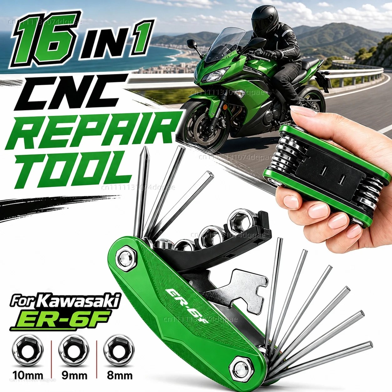 For Kawasaki ER-6F ER6F 2009-2016 ER6 F 2015 2014 2013 Motorcycle Tool Repair Kit Multifunctional Screwdriver Wrench Hex Key
For Kawasaki ER-6F ER6F 2009-2016 ER6 F 2015 2014 2013 Motorcycle Tool Repair Kit Multifunctional Screwdriver Wrench Hex Key