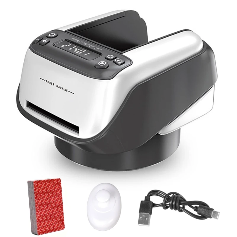 Electric Card Dispenser Shuffler Rechargeable Cards Dealer Machine
Electric Card Dispenser Shuffler Rechargeable Cards Dealer Machine