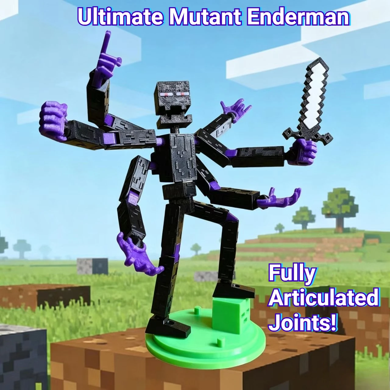 Оригинальная подвижная фигурка MC Mutant Enderman, настольное украшение, игровая периферийная игрушка, подарок
Оригинальная подвижная фигурка MC Mutant Enderman, настольное украшение, игровая периферийная игрушка, подарок