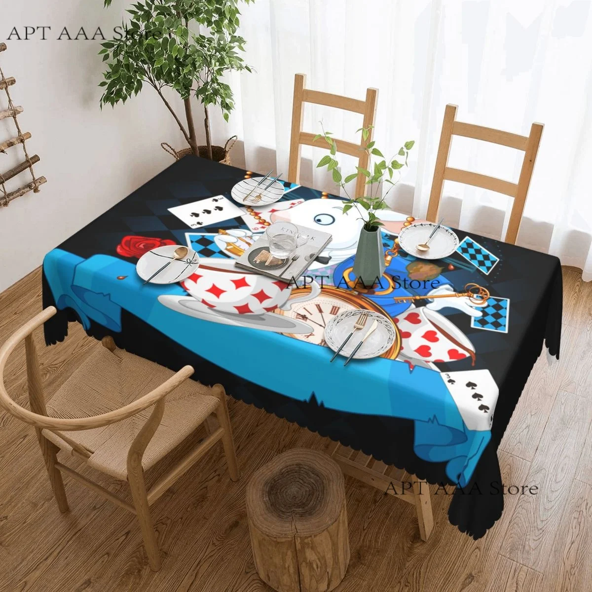 Alice In Wonderland Rabbit Motion Cups Hearts Alice Tablecloth Waterproof Vintage Textile Table Cover Cloth for Party 60 inches
Alice In Wonderland Rabbit Motion Cups Hearts Alice Tablecloth Waterproof Vintage Textile Table Cover Cloth for Party 60 inches
