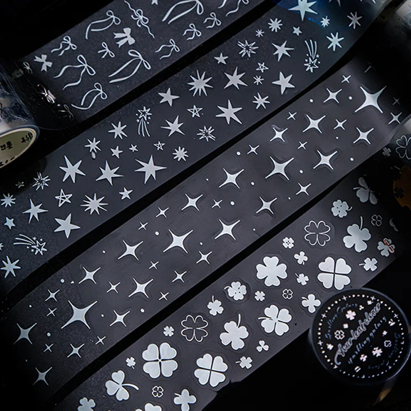 Mr Paper, 8 рулонов/пакет, серия Twinkling Stars, трехмерная горячая серебряная высеченная лента, набор лент васи, канцелярские красочные ленты
Mr Paper, 8 рулонов/пакет, серия Twinkling Stars, трехмерная горячая серебряная высеченная лента, набор лент васи, канцелярские красочные ленты
