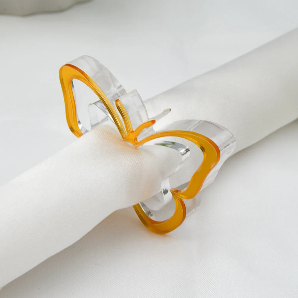 2Pcs Acrylic Napkin Holders Transparent Napkin Rings for Dining Table Wedding Party Decor
2Pcs Acrylic Napkin Holders Transparent Napkin Rings for Dining Table Wedding Party Decor