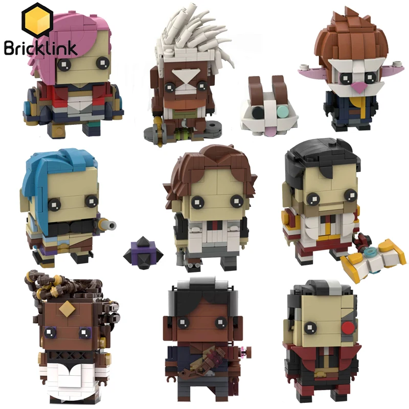 Bricklink Battle Of Two City Anime Arcanes Figures Brickheadz Sets Jayce Caitlyn Jinx Vi Action Doll Building Blocks Kid Toys
Bricklink Battle Of Two City Anime Arcanes Figures Brickheadz Sets Jayce Caitlyn Jinx Vi Action Doll Building Blocks Kid Toys