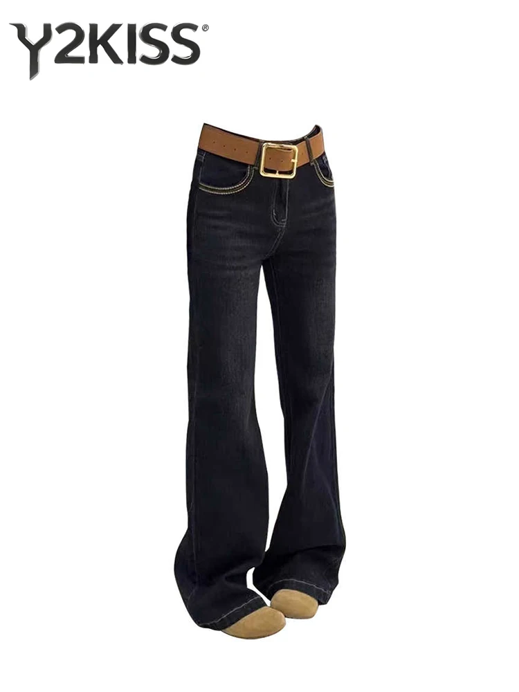 Women's Low Rise Jeans Long Trousers American Retro Gyaru High Street Flare Denim Pants 2000s Y2k Stacked Jeans Bell Bottom New
Women's Low Rise Jeans Long Trousers American Retro Gyaru High Street Flare Denim Pants 2000s Y2k Stacked Jeans Bell Bottom New