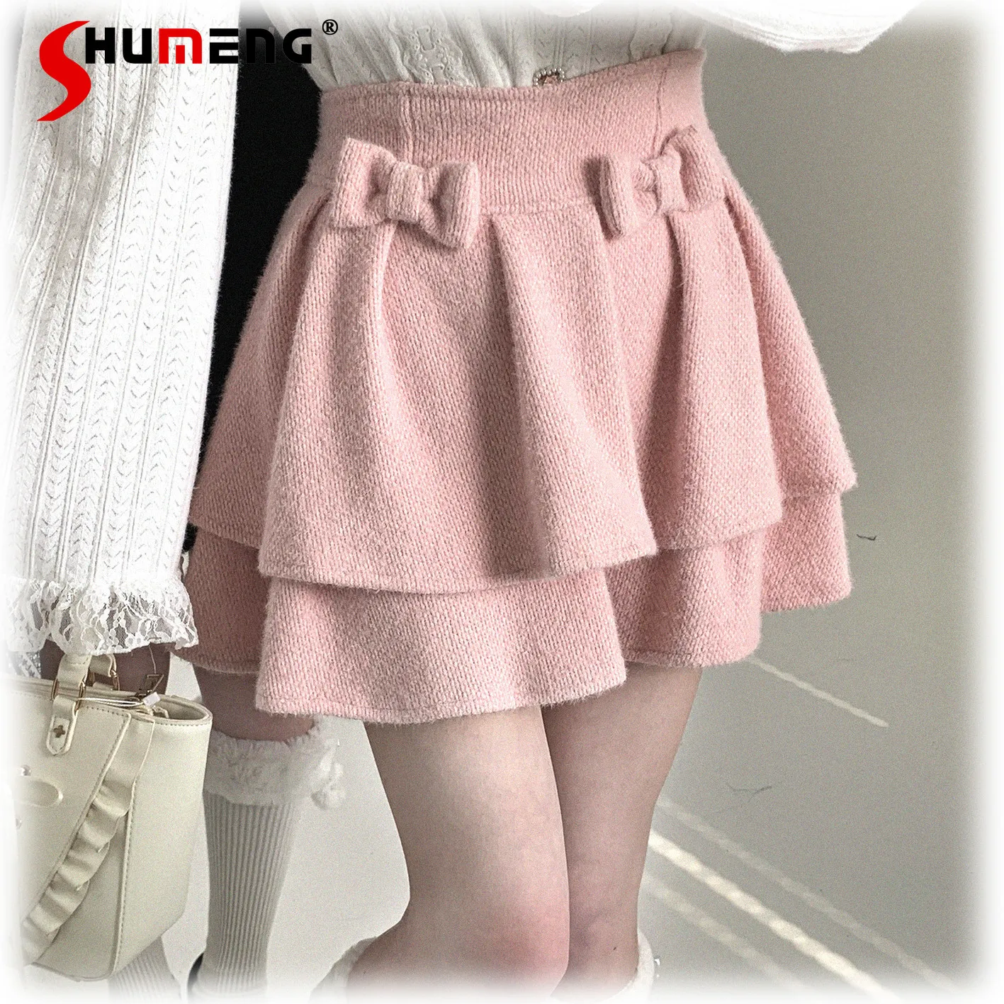 Mine Mass-Produced Lolita Pink Short Skirt for Women Spring and Autumn Girls Cute Bow High-Waisted Slim Elegant Pleated Skirts
Mine Mass-Produced Lolita Pink Short Skirt for Women Spring and Autumn Girls Cute Bow High-Waisted Slim Elegant Pleated Skirts