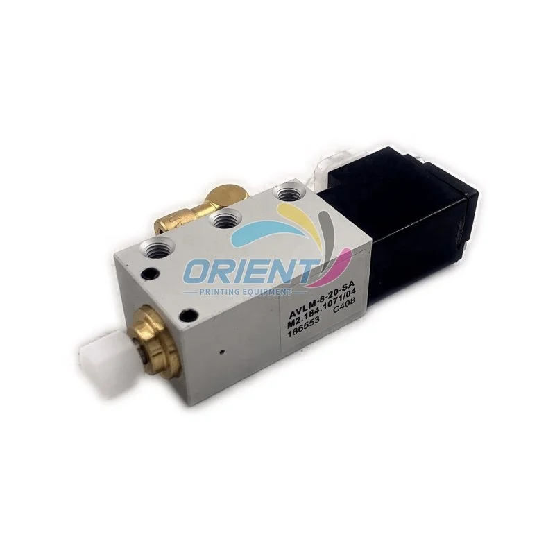 Best Quality Cylinder Unit AVLM-8-20-SA M2.184.1071 Solenoid Valve for Heidelberg SM102 Sheet Stop Finger Printer Accessories
Best Quality Cylinder Unit AVLM-8-20-SA M2.184.1071 Solenoid Valve for Heidelberg SM102 Sheet Stop Finger Printer Accessories