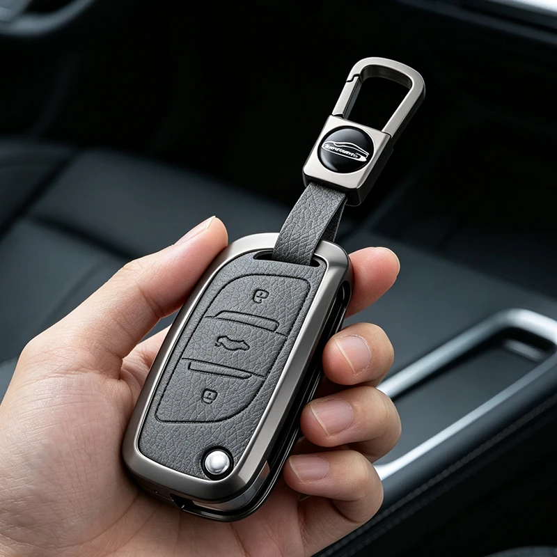 Metal Car Remote Key Case Cover Leather Protection Shell Fob Accessories For Peugeot 306 407 807 For DS DS3 DS4 DS5 DS6
Metal Car Remote Key Case Cover Leather Protection Shell Fob Accessories For Peugeot 306 407 807 For DS DS3 DS4 DS5 DS6
