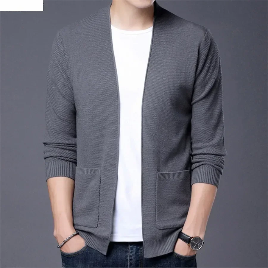 Men's Casual Knitted Cardigan Jacket Solid Simple Coats Jacket Men Slim Fit Big Pocket Koran Sweater Jacket Coats Men Tops
Men's Casual Knitted Cardigan Jacket Solid Simple Coats Jacket Men Slim Fit Big Pocket Koran Sweater Jacket Coats Men Tops