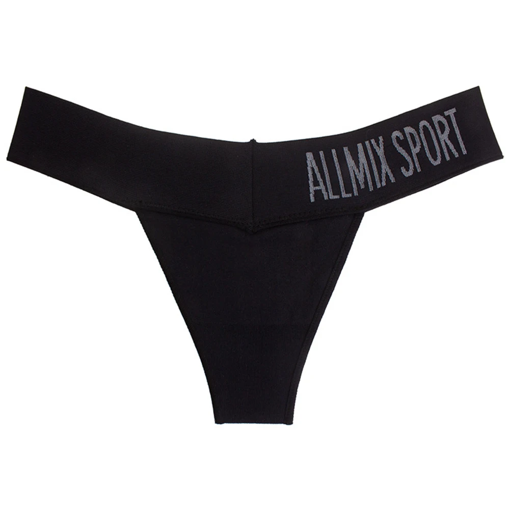 Fashion Letter Wide Waist Underwear Women Sexy V-string Thongs Panties Lingerie Seamless Fitness Sports Low Rise Underpants
Fashion Letter Wide Waist Underwear Women Sexy V-string Thongs Panties Lingerie Seamless Fitness Sports Low Rise Underpants
