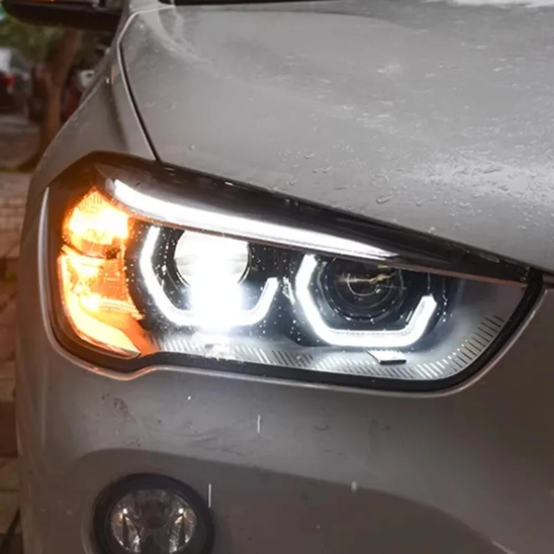Передний фонарь автомобиля для BMW X1 F48 2016-2019, обновление, новая светодиодная автоматическая фара, бифокальная линза, популярные аксессуары, высокая конфигурация в сборе
Передний фонарь автомобиля для BMW X1 F48 2016-2019, обновление, новая светодиодная автоматическая фара, бифокальная линза, популярные аксессуары, высокая конфигурация в сборе