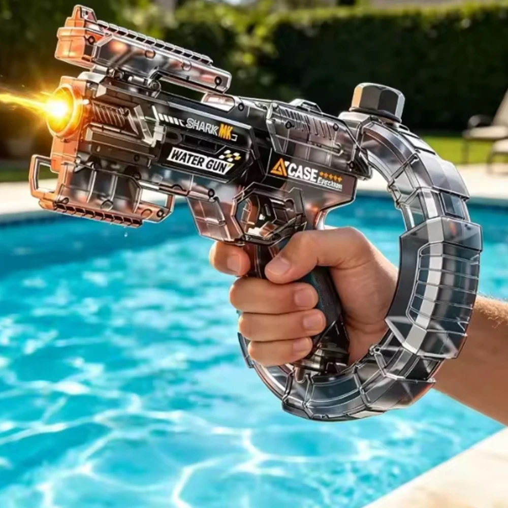 Space Electric Water Gun Energy Ring Burst Transformation LED Lights Large Capacity Full Auto Continuous Fire Squirt Gun Toy
Space Electric Water Gun Energy Ring Burst Transformation LED Lights Large Capacity Full Auto Continuous Fire Squirt Gun Toy