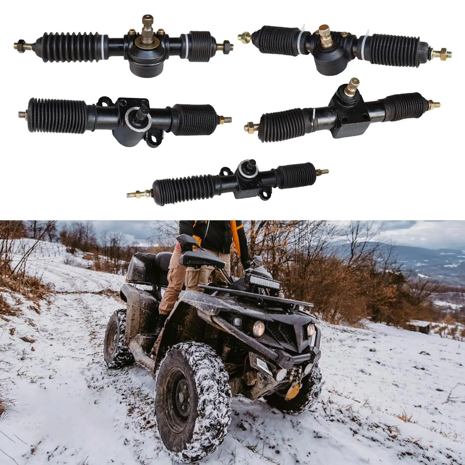Power Steering Gear and Pinion Unit 30T Easy Installation Steering Gear Shaft for 150-200cc DIY Quad Bike Four-wheel ATV
Power Steering Gear and Pinion Unit 30T Easy Installation Steering Gear Shaft for 150-200cc DIY Quad Bike Four-wheel ATV