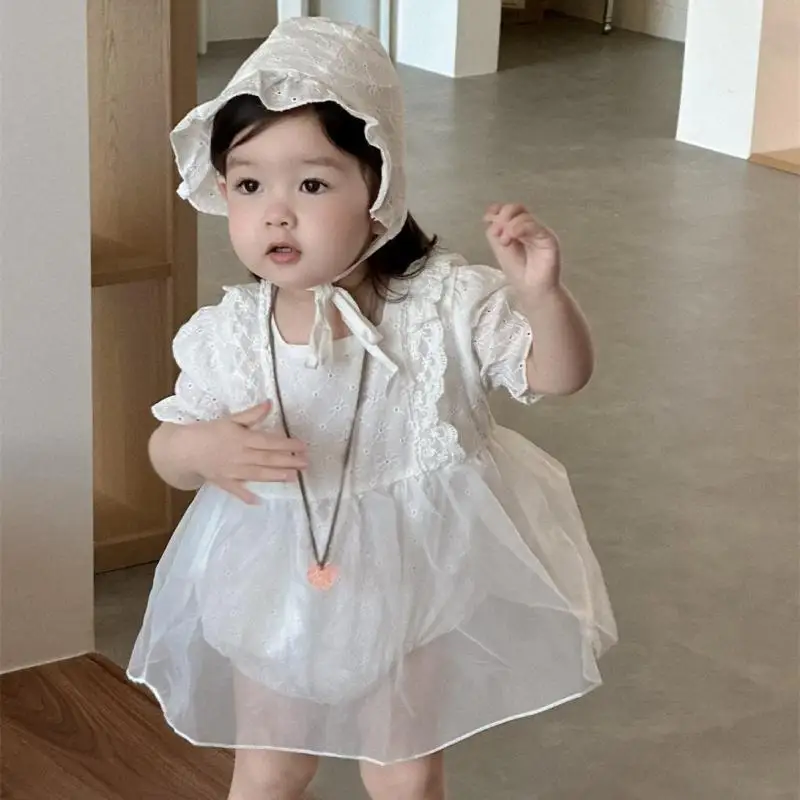 2025 Summer New Baby Girl Short Sleeve Bodysuit Cute Girls Thin Mesh Princess Dress Newborn Cotton Jumpsuit Toddler Clothes
2025 Summer New Baby Girl Short Sleeve Bodysuit Cute Girls Thin Mesh Princess Dress Newborn Cotton Jumpsuit Toddler Clothes