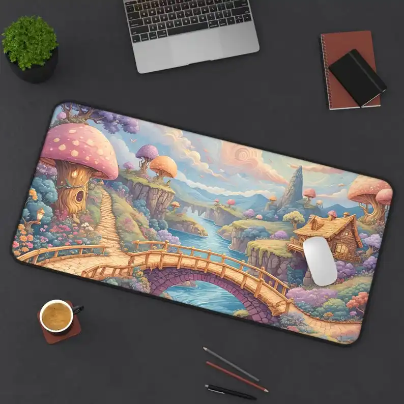 Western Fantasy Forest River Desk Mat, Cute Mouse Pad Gift, Desk Accessories, Office Decoration, Gift for Nature Lovers
Western Fantasy Forest River Desk Mat, Cute Mouse Pad Gift, Desk Accessories, Office Decoration, Gift for Nature Lovers