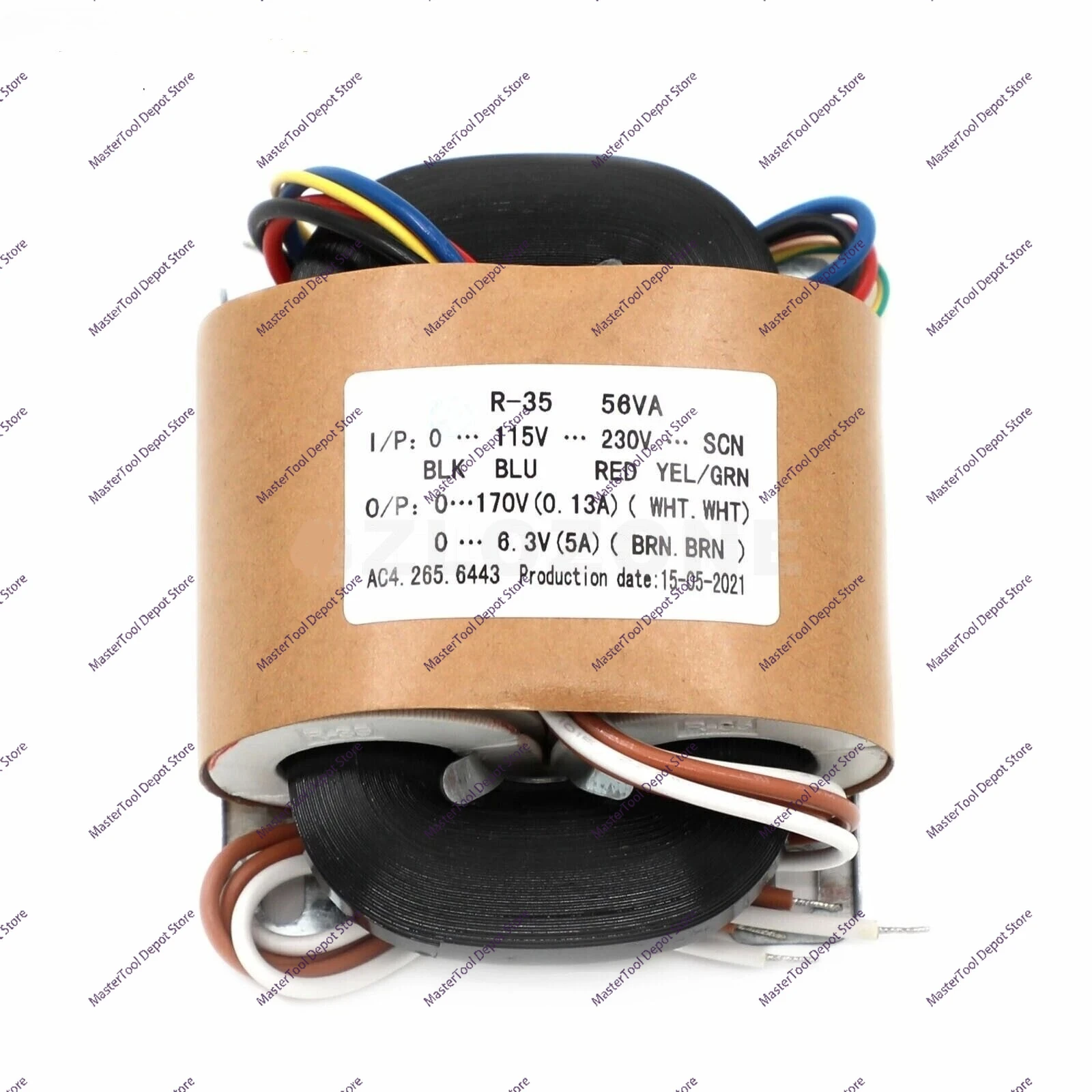 56VA R-core Transformer For Tube Preamp 0-115-230V To 170V + 6.3V (B6-86)
56VA R-core Transformer For Tube Preamp 0-115-230V To 170V + 6.3V (B6-86)