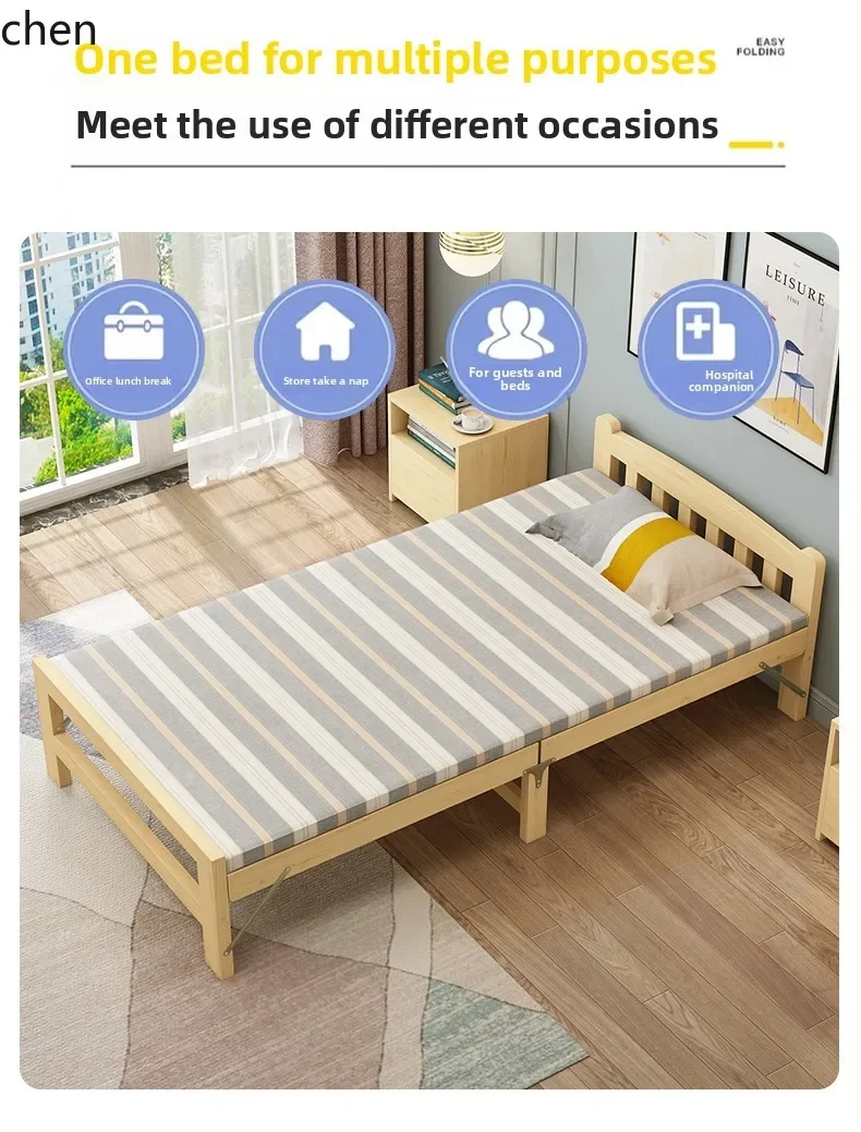 solid wood folding household single double bed adult nap office simple bed
solid wood folding household single double bed adult nap office simple bed