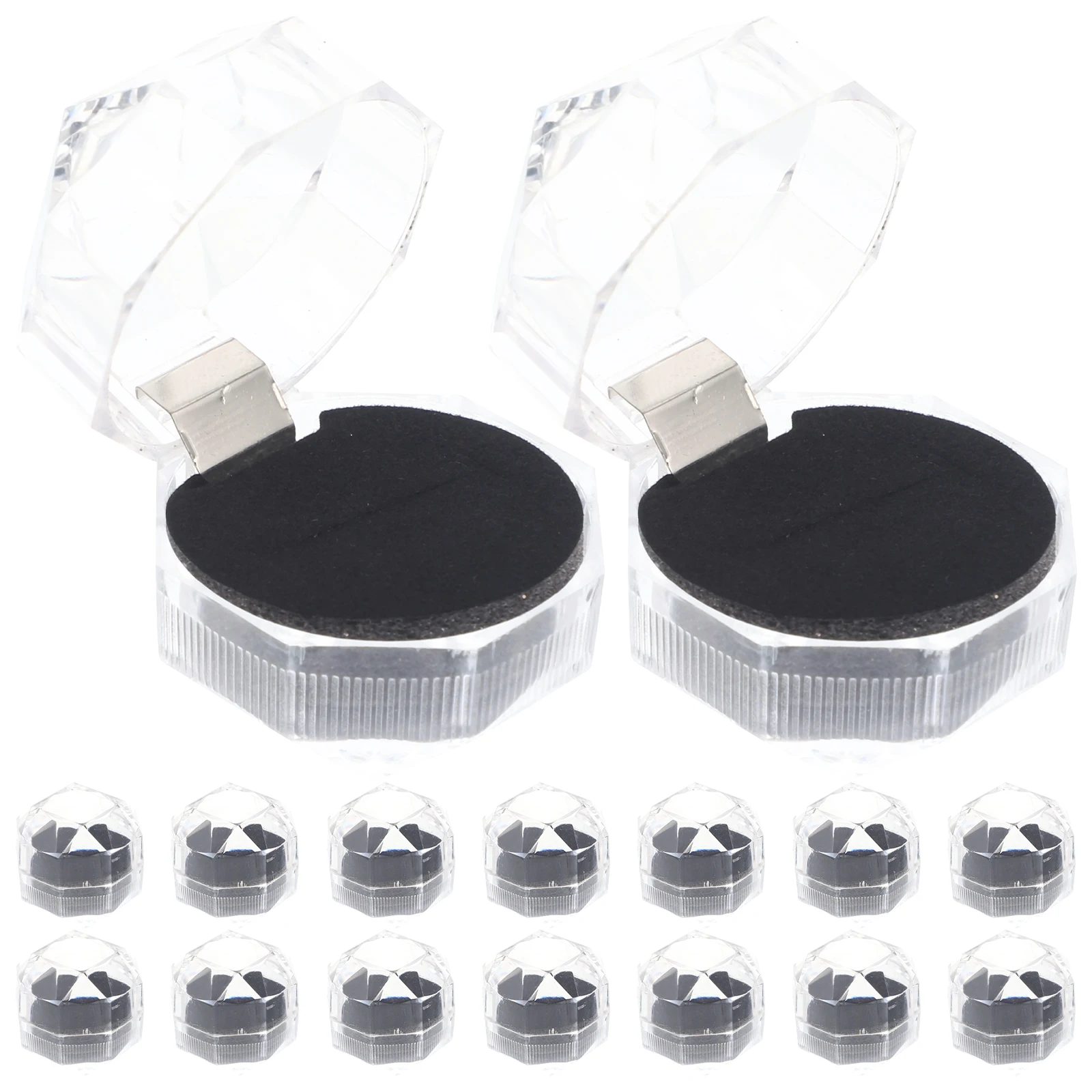 20 Pcs Ring Boxes Transparent Acrylic Wedding Ring Case for Bridal Shower Gift Storage ganizer Jewellery Decor Present
20 Pcs Ring Boxes Transparent Acrylic Wedding Ring Case for Bridal Shower Gift Storage ganizer Jewellery Decor Present