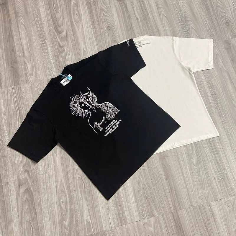 Streetwear 1:1 Double Sided Printed T-Shirt Men Women Black White T Shirt Top Tee Short Sleeve
Streetwear 1:1 Double Sided Printed T-Shirt Men Women Black White T Shirt Top Tee Short Sleeve