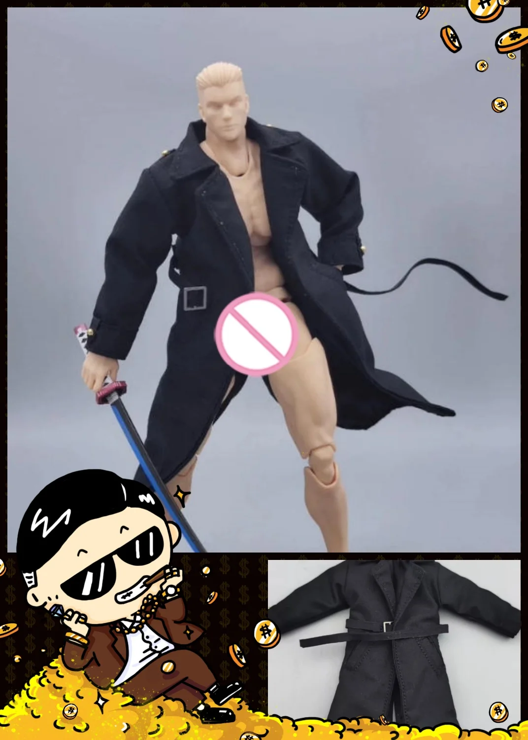 【Clothing Only】Handmade 1/12 Casual Shirt Slim Pants Set Long Trench Coat For 6inchs Romankey VTOYS Action Figure Body
【Clothing Only】Handmade 1/12 Casual Shirt Slim Pants Set Long Trench Coat For 6inchs Romankey VTOYS Action Figure Body