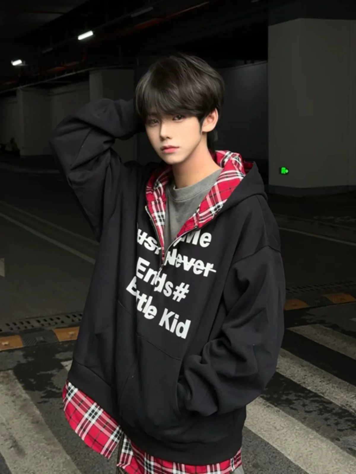 Men's Plaid Hoodie Cardigan Spring Autumn Heavyweight Hardwearing Cleanfit Jaet Casual Loose Fit Youth Faion Zipper Closure
Men's Plaid Hoodie Cardigan Spring Autumn Heavyweight Hardwearing Cleanfit Jaet Casual Loose Fit Youth Faion Zipper Closure