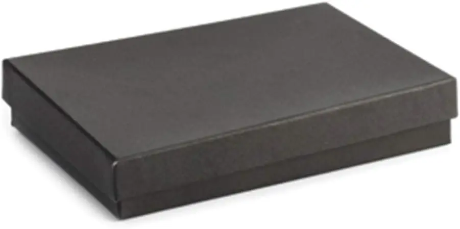 Cotton Filled Black Jewelry Boxes - 5¼\u201D x 3¾\u201D x 7/8" - Case of 100 Box organizer Hat box Hidden compartment Deckbox
Cotton Filled Black Jewelry Boxes - 5¼\u201D x 3¾\u201D x 7/8" - Case of 100 Box organizer Hat box Hidden compartment Deckbox