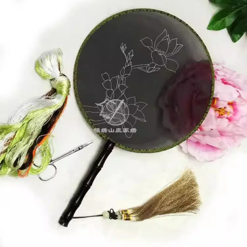Traditional Chinese Double Sided Embroidery Fan DIY Kit, Handmade Sewing Craft Supplies with Wooden Handle
Traditional Chinese Double Sided Embroidery Fan DIY Kit, Handmade Sewing Craft Supplies with Wooden Handle