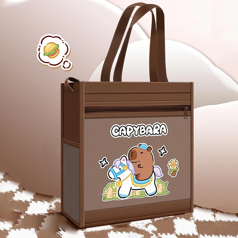Large Capacity Students Tote Bag Portable Tutorial Bag Cartoon Cute Capybara School Bag Fashion Multifunctional File Bag Gifts
Large Capacity Students Tote Bag Portable Tutorial Bag Cartoon Cute Capybara School Bag Fashion Multifunctional File Bag Gifts