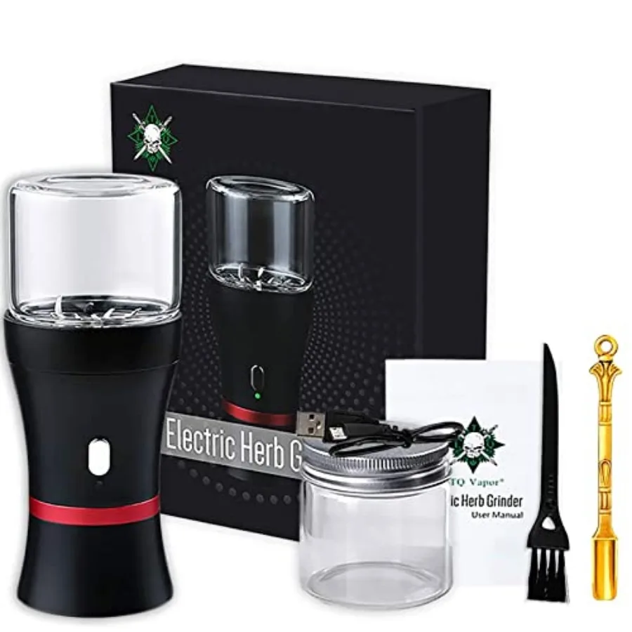 Electric Herb Grinder COMPACT Size Fast Grinding for Flower Buds Updated 6 Blades Spice Grinder USB-Rechargeable Electric Grind
Electric Herb Grinder COMPACT Size Fast Grinding for Flower Buds Updated 6 Blades Spice Grinder USB-Rechargeable Electric Grind