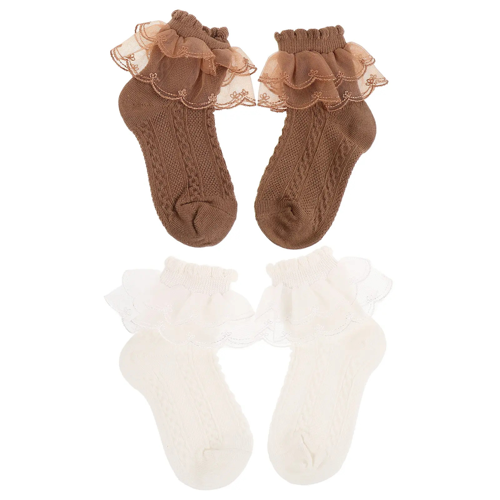 2Pairs Baby Toddler Girls Cotton Lace Ruffle Socks for Dance Princess Dresses Soft Breathable Frilly Short Socks for Little
2Pairs Baby Toddler Girls Cotton Lace Ruffle Socks for Dance Princess Dresses Soft Breathable Frilly Short Socks for Little