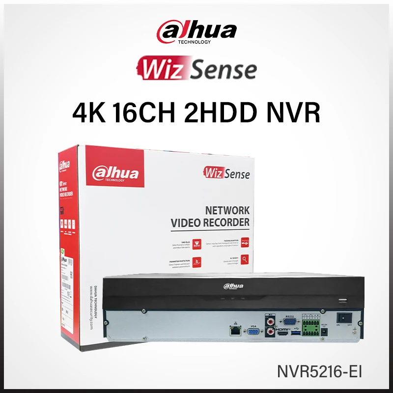 Dahua WizSense AcuPick 16 Channels NVR 2HDD NETWORK VIDEO RECORDER Smart 4K IP Camera Security System NVR5216-EI PPE Detection
Dahua WizSense AcuPick 16 Channels NVR 2HDD NETWORK VIDEO RECORDER Smart 4K IP Camera Security System NVR5216-EI PPE Detection