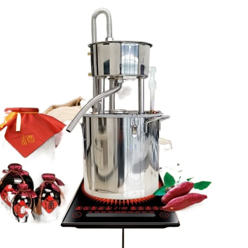 Multifunctional Small Home Distiller Pot Winemaking Machine For Homemade Baijiu Shochu Hydrosol And Distilled Water
Multifunctional Small Home Distiller Pot Winemaking Machine For Homemade Baijiu Shochu Hydrosol And Distilled Water