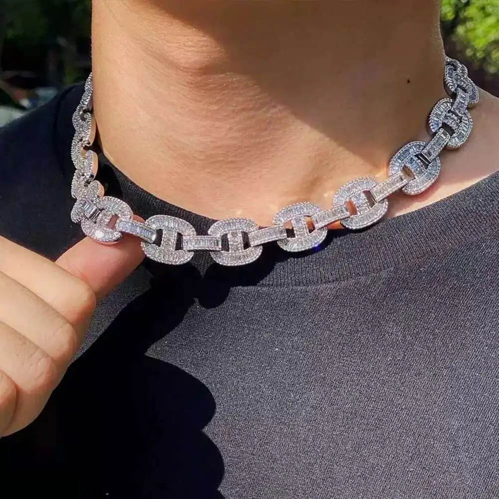 Top Quality Custom Diamond Pass Test Hip Hop 925 Silver Iced Out Moissanite Cuban Link Chain
Top Quality Custom Diamond Pass Test Hip Hop 925 Silver Iced Out Moissanite Cuban Link Chain