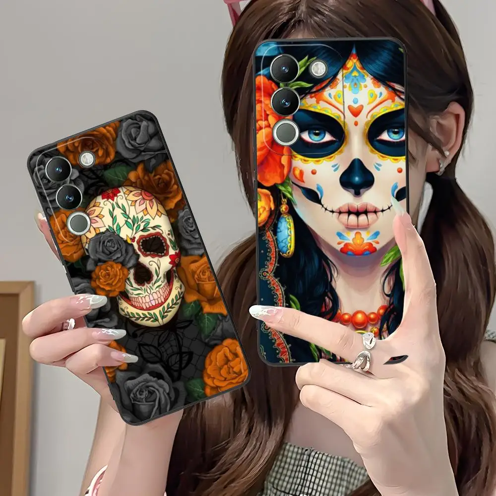 Sugar Skull Gift Phone Case for VIVO V60 V50 V40 V30 V29 V27 V25 V23 Pro Lite 5G Soft TPU Shockproof Cover
Sugar Skull Gift Phone Case for VIVO V60 V50 V40 V30 V29 V27 V25 V23 Pro Lite 5G Soft TPU Shockproof Cover