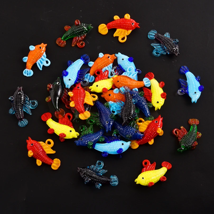 5pcs/Lot Colorful Fish Charm Jewelry Making Supplies Glass Pendant Stereoscopic Bulk Charm Handmade Bag Keychain Decor Necklace
5pcs/Lot Colorful Fish Charm Jewelry Making Supplies Glass Pendant Stereoscopic Bulk Charm Handmade Bag Keychain Decor Necklace