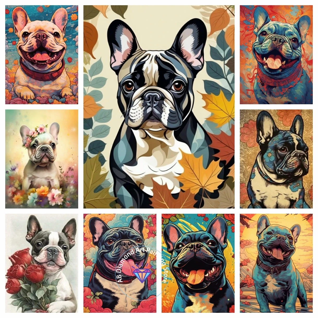 Cute French Bulldog Puppy Animal AB Diamond Painting Kit DIY Diamond Embroidery Cross Stitch Handmade Art Gift Crafts Home Decor
Cute French Bulldog Puppy Animal AB Diamond Painting Kit DIY Diamond Embroidery Cross Stitch Handmade Art Gift Crafts Home Decor