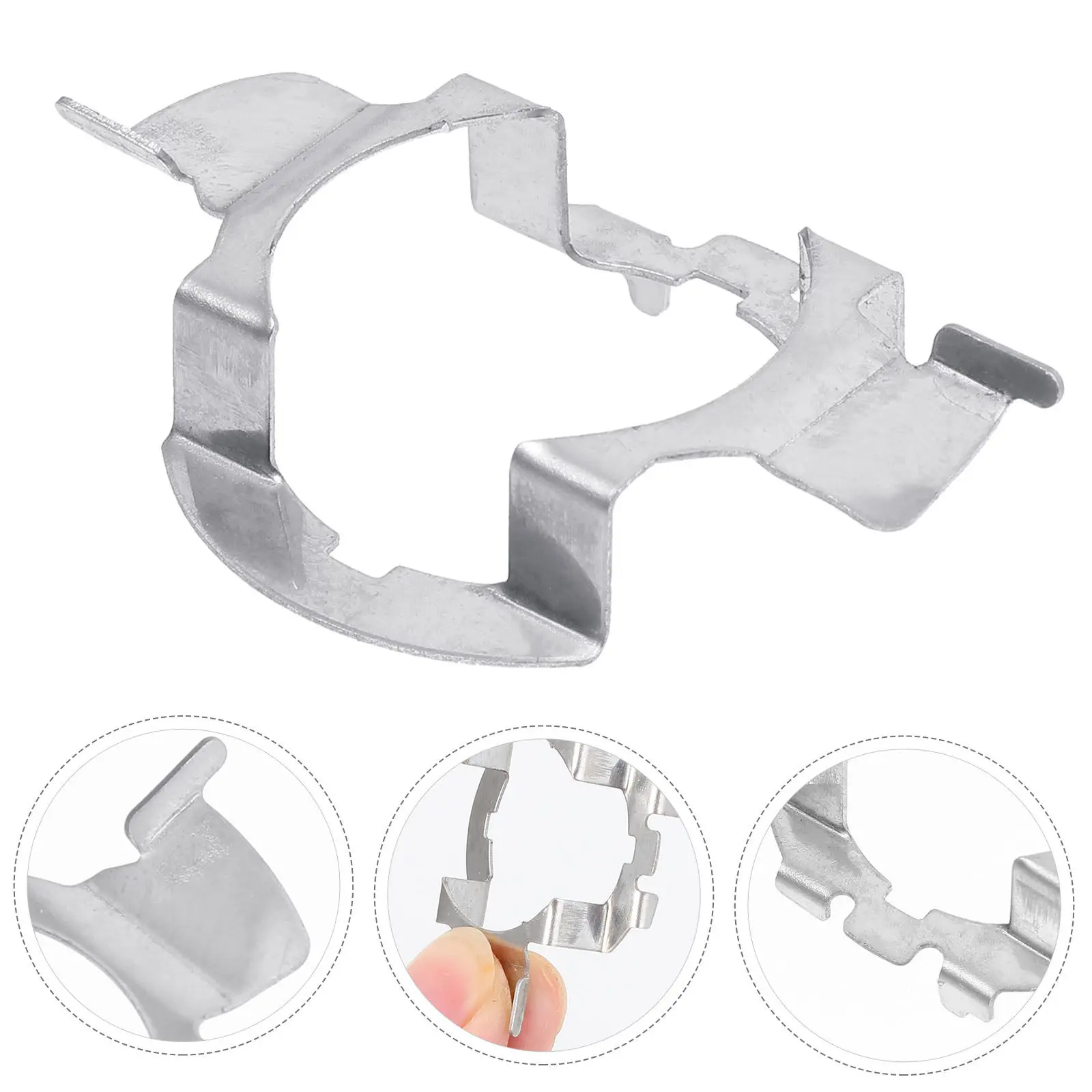4Pcs LED Headlight Retainer Clip H7 Bulb Base Stainless Steel Heat Resistant Secure Fit for Factory Headlight Assembly Upgrade
4Pcs LED Headlight Retainer Clip H7 Bulb Base Stainless Steel Heat Resistant Secure Fit for Factory Headlight Assembly Upgrade
