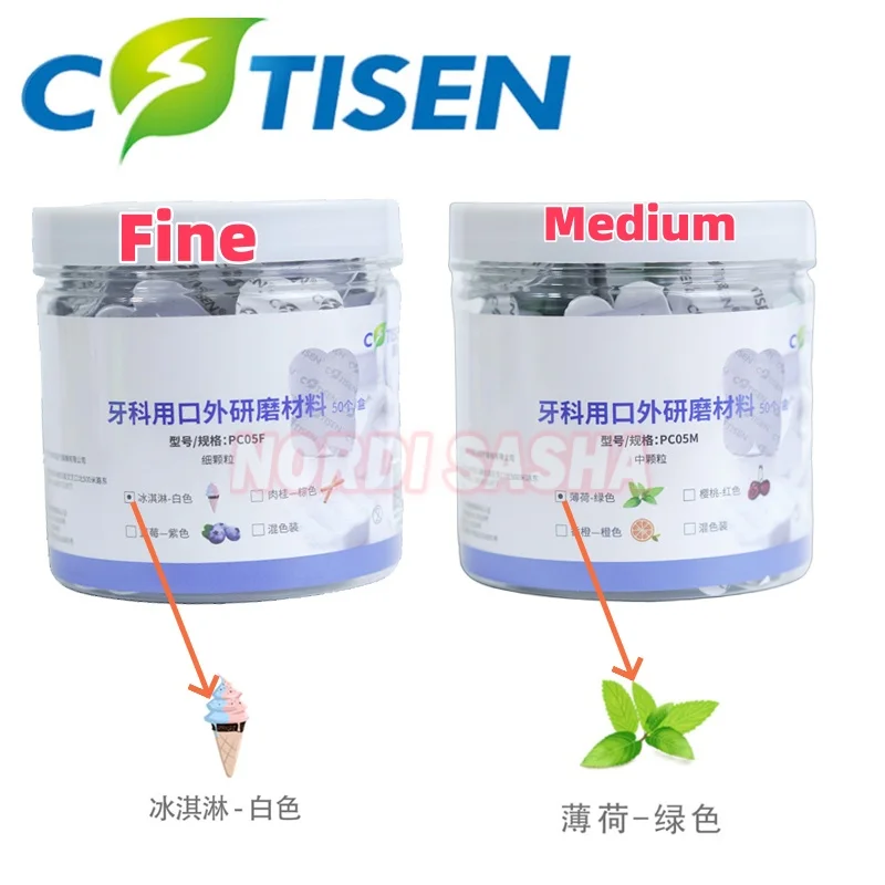 2g*50/Box Dental Tooth Polishing Paste Fine/Medium Grit Teeth Whitening Burnisher Dentistry Lab Materials
2g*50/Box Dental Tooth Polishing Paste Fine/Medium Grit Teeth Whitening Burnisher Dentistry Lab Materials