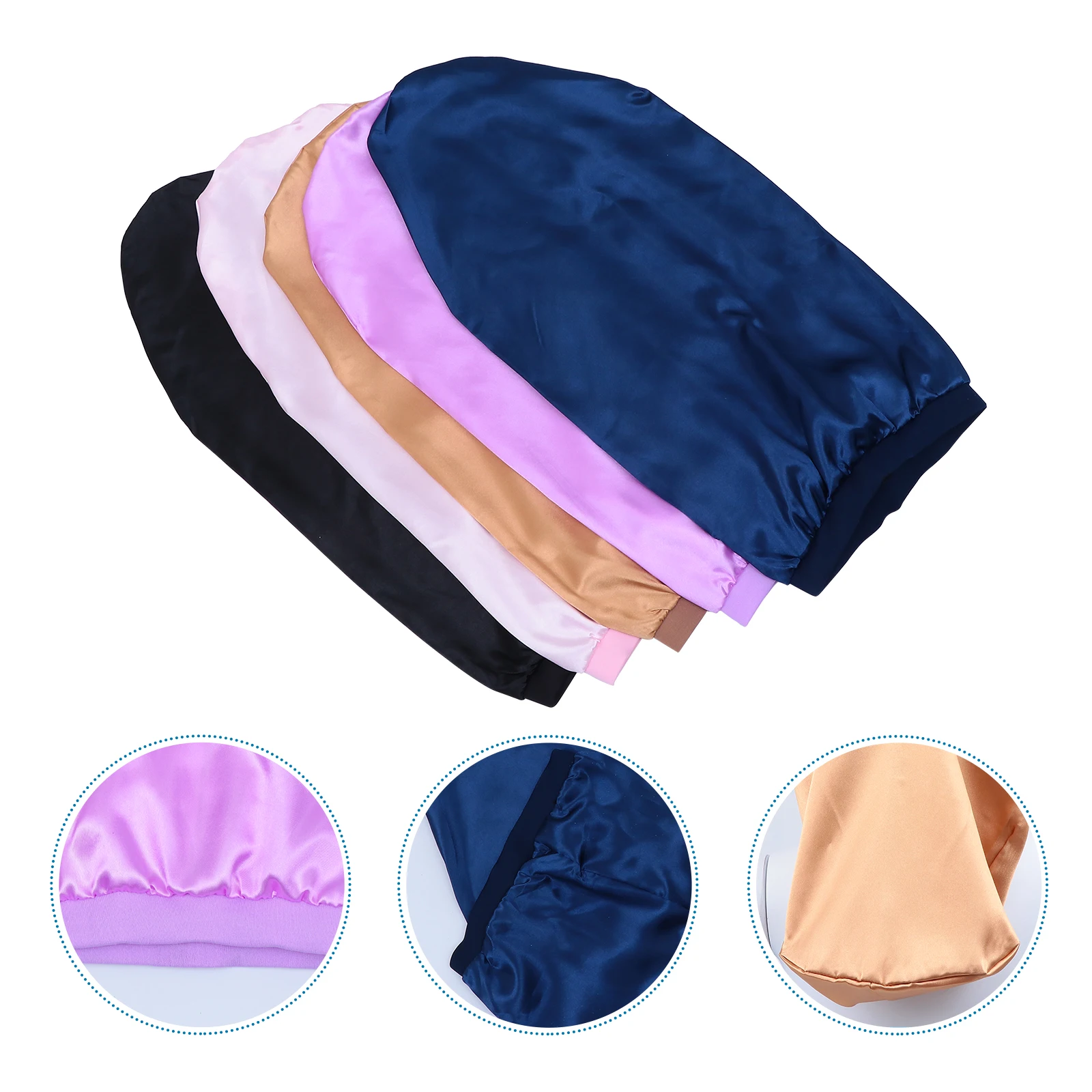 5Pcs Satin Sleep Cap Wide Brim Beanie Women Hats Caps Bonnet Silk Cover Place Long Hair Braids Curly Extensions
5Pcs Satin Sleep Cap Wide Brim Beanie Women Hats Caps Bonnet Silk Cover Place Long Hair Braids Curly Extensions