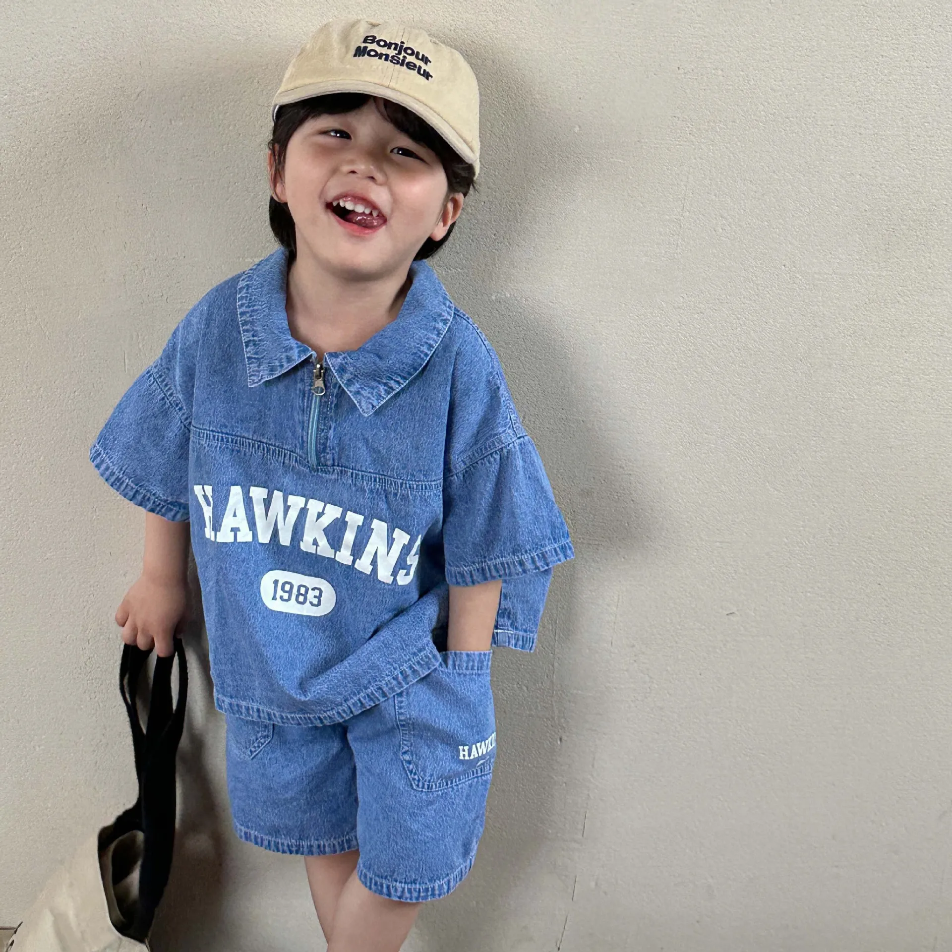 Summer Toddler and Baby Girls Boys Cotton Alphabet Half Zip Denim Tee Tops+Shorts School Kids 2PCS Tracksuit Child Outfit 1-12Yr
Summer Toddler and Baby Girls Boys Cotton Alphabet Half Zip Denim Tee Tops+Shorts School Kids 2PCS Tracksuit Child Outfit 1-12Yr
