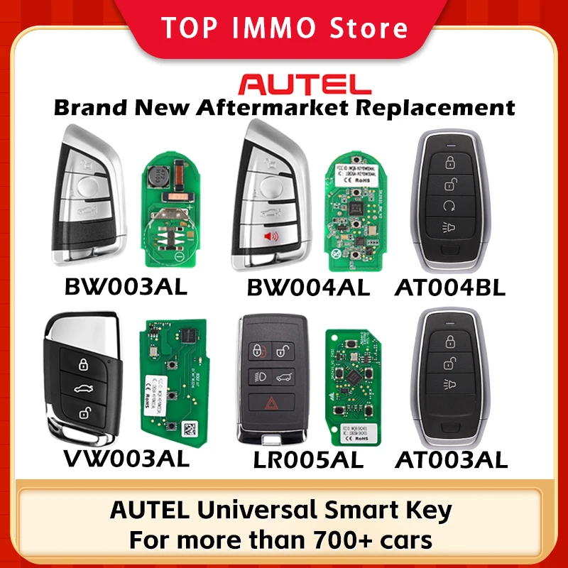 Autel Ikey All Universal Smart Key VW003AL LR005AL BW003AL BW004AL AT004BL AT003AL for KM100 IM508 IM608 XP400PRO APB131 APB113
Autel Ikey All Universal Smart Key VW003AL LR005AL BW003AL BW004AL AT004BL AT003AL for KM100 IM508 IM608 XP400PRO APB131 APB113