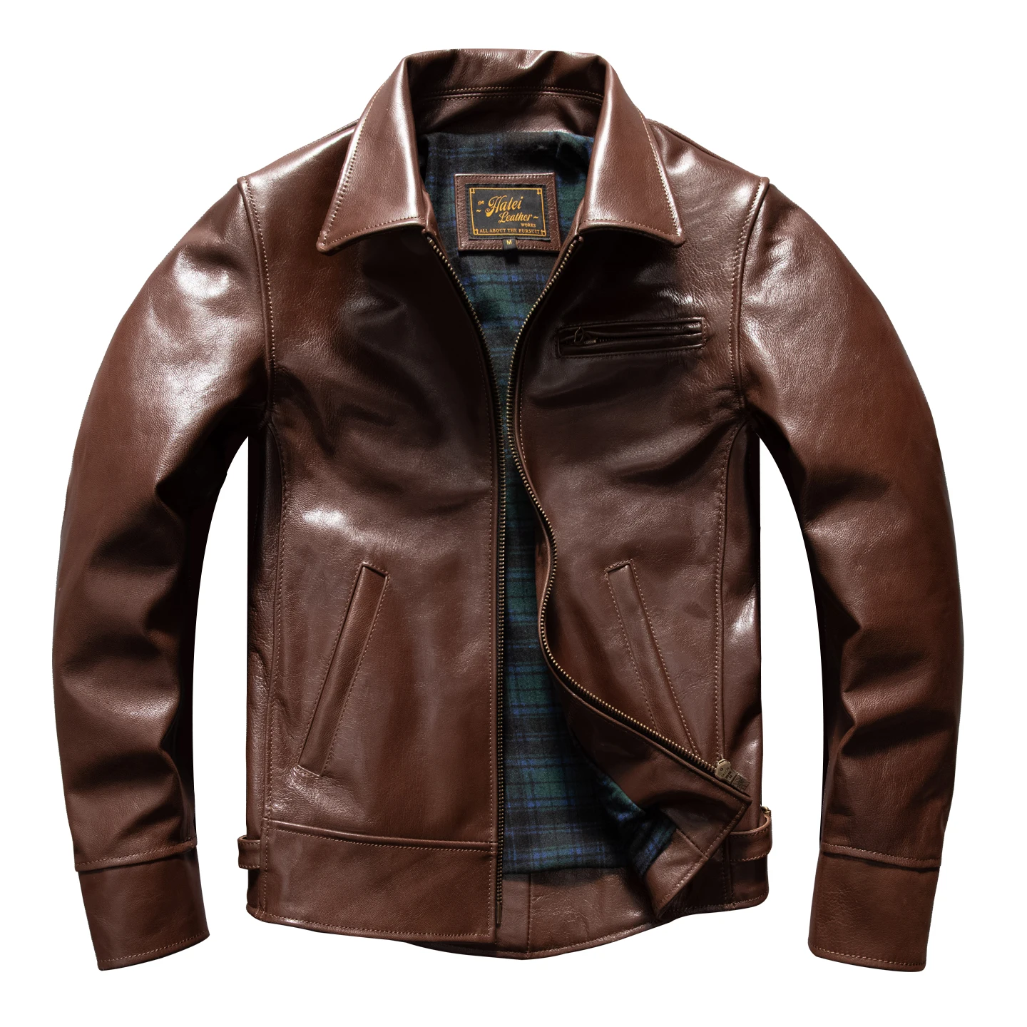 Brown Autumn Leather Jacket Men Casual Style Plus Size 5XL Genuine Natural Sheepskin Turn-Down Collar Short Leather Coat
Brown Autumn Leather Jacket Men Casual Style Plus Size 5XL Genuine Natural Sheepskin Turn-Down Collar Short Leather Coat