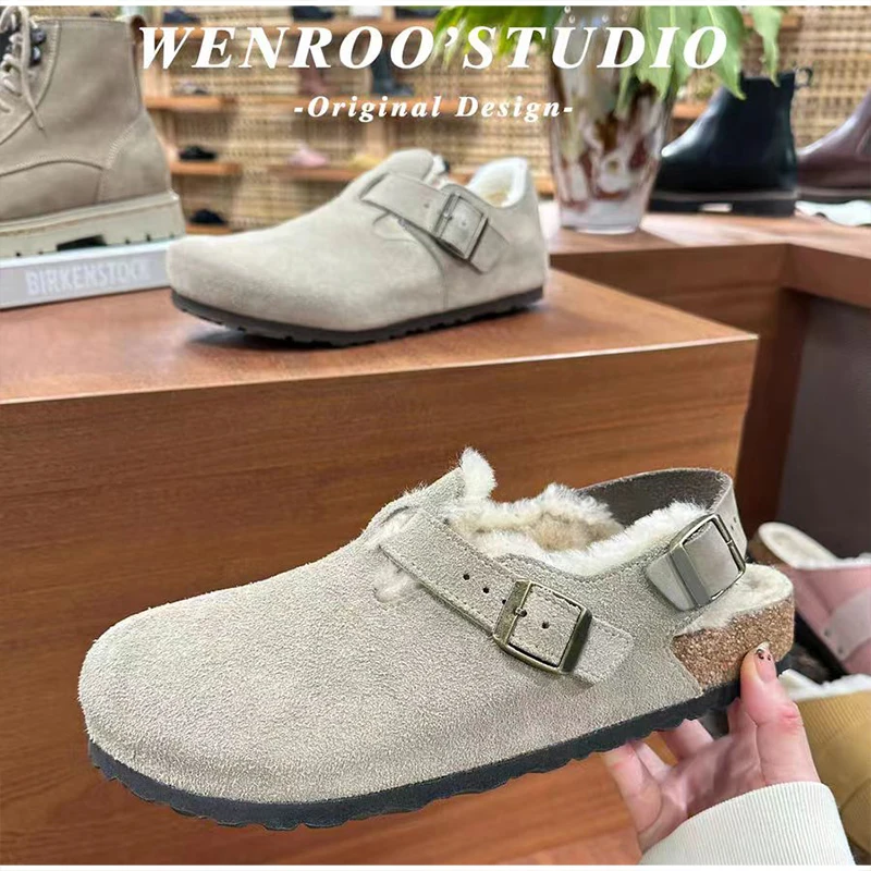 Fashion Women's Padded Slippers High-quality Cork-soled Casual Slippers Brand Thick-soled Comfortable Closed-toe Home Slippers
Fashion Women's Padded Slippers High-quality Cork-soled Casual Slippers Brand Thick-soled Comfortable Closed-toe Home Slippers