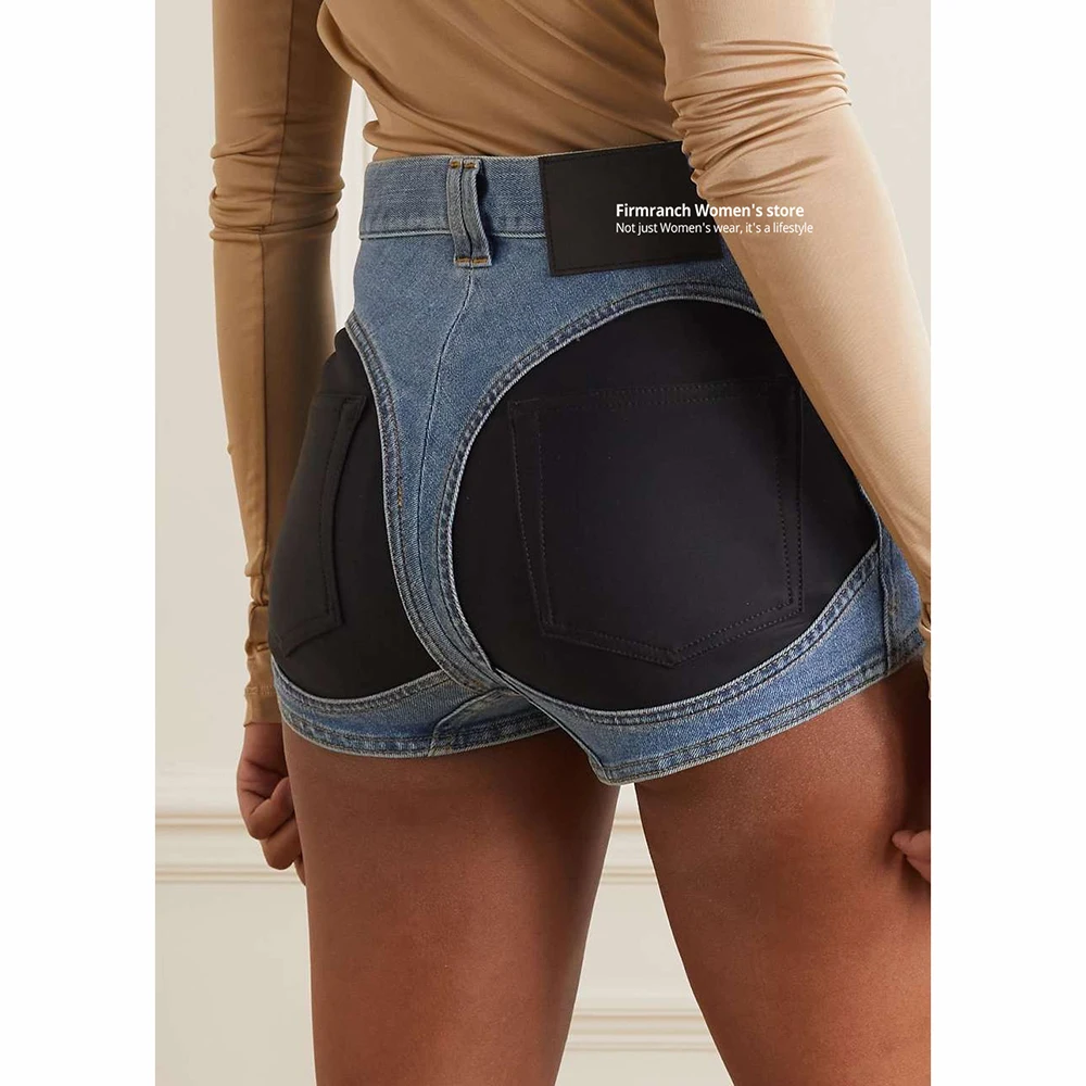 Firmranch Hip Splicing Pockets Skinny Denim Shorts For Women Sexy Minipants Slim Jeans High Waist Hot Pants Summer Holidays
Firmranch Hip Splicing Pockets Skinny Denim Shorts For Women Sexy Minipants Slim Jeans High Waist Hot Pants Summer Holidays
