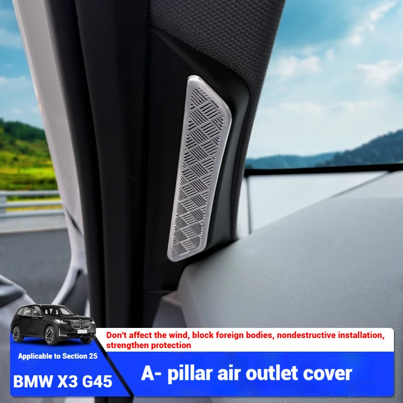 Stainless Steel Black Car A-pillar Air Conditioning Outlet Dust Cover Decoration For BMW X3 G45 2025+ Interior Car Accessories
Stainless Steel Black Car A-pillar Air Conditioning Outlet Dust Cover Decoration For BMW X3 G45 2025+ Interior Car Accessories