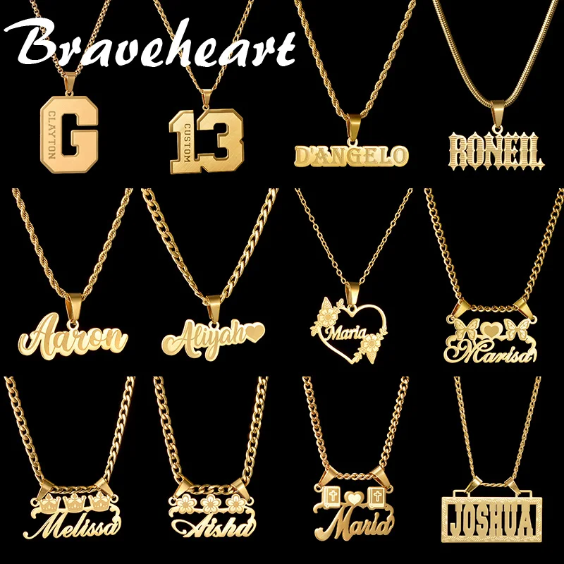 Personalized Custom Flower Butterfly Heart Name Necklace For Men Women Stainless Steel Nameplate Removable Pendant Jewelry Gifts
Personalized Custom Flower Butterfly Heart Name Necklace For Men Women Stainless Steel Nameplate Removable Pendant Jewelry Gifts