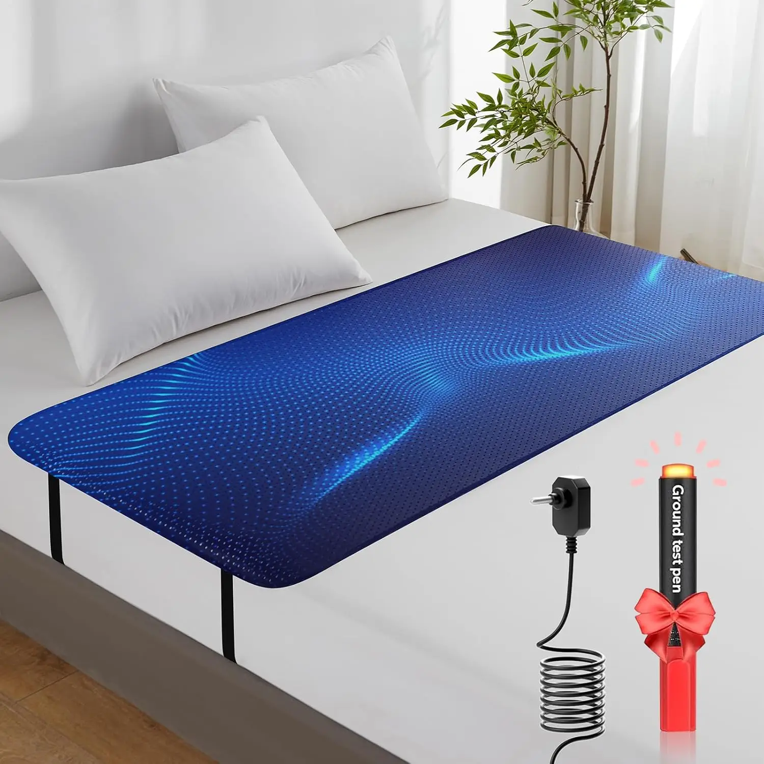 Grounding Mat For Bed, Earth Connected Mattr Cover Grounding Pad Grounded Kit, Grounded Cord Luded, Bla (Full
Grounding Mat For Bed, Earth Connected Mattr Cover Grounding Pad Grounded Kit, Grounded Cord Luded, Bla (Full